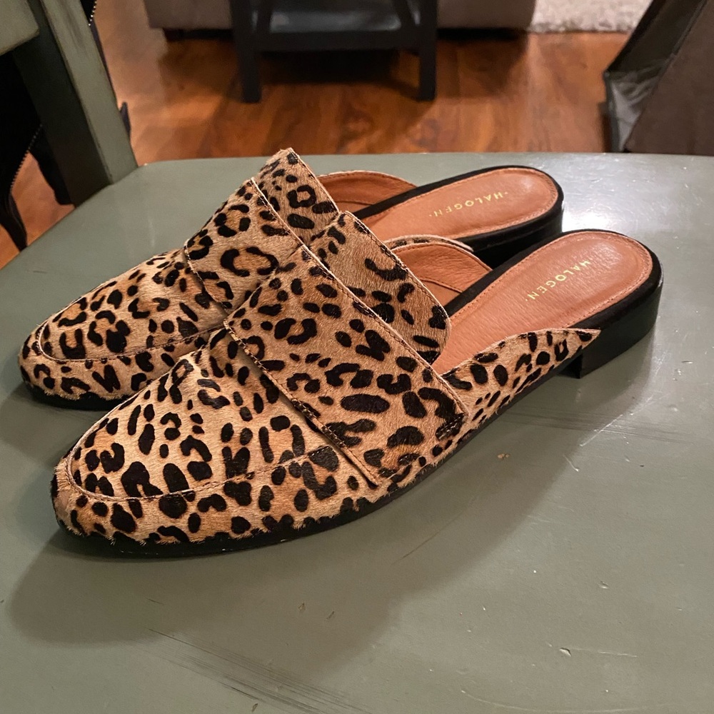 Halogen Violet Genuine Calf Hair Mule